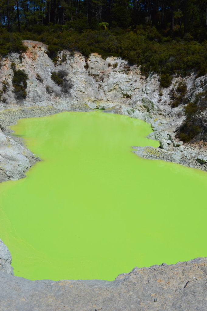 lime green geothermal pool